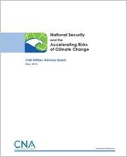 National Security and the Accelerating Risks of Climate Change Report Cover (180 pixels)